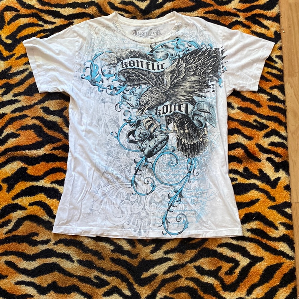 Fire cyber y2k konflict shirt size large